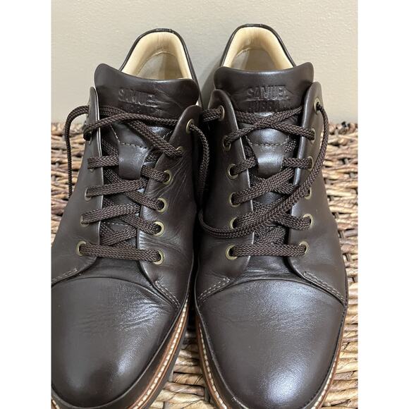 Samuel Hubbard Brown Leather Mens Shoes Shoes Vibram Sole 10.5 ( No Sole